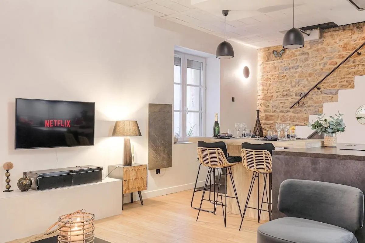 Apartman Le Cocon Du Papillon Bleu I 2 Suites Parentales Avec Terrasse En Plein Coeur De Lyon I Parking Inclus